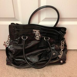 Michael Kors black leather Tote bag